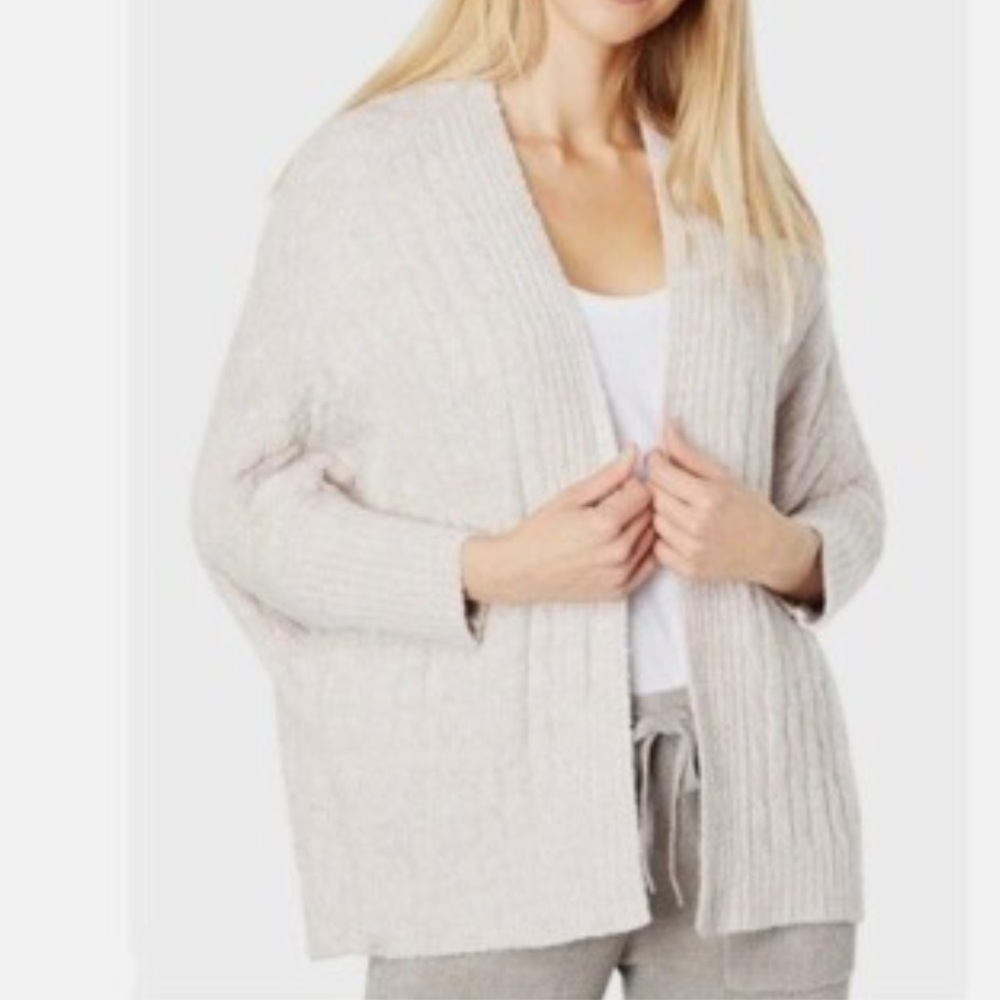 Barefoot Dreams cozy chic lite White cardigan Cardigan size 1X